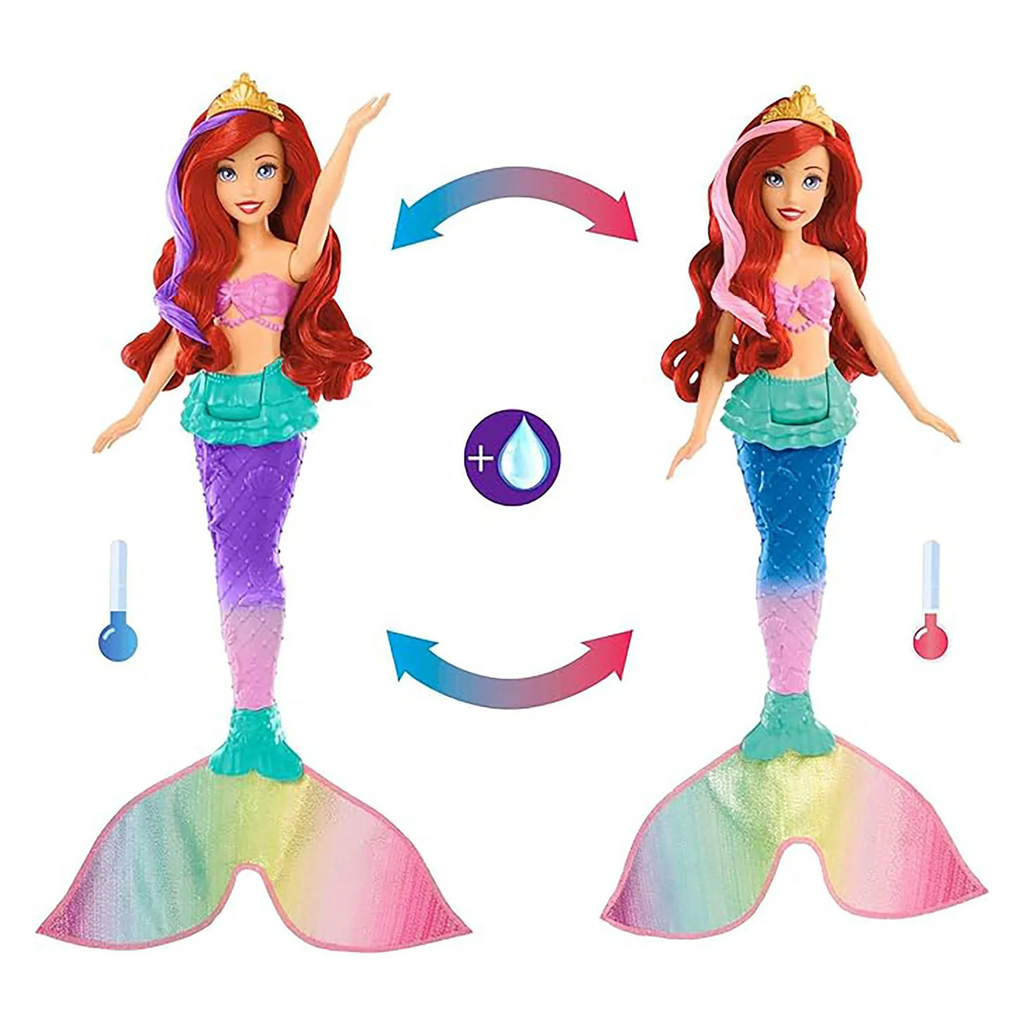 Disney Princess Swim & Splash Ariel Doll - Image 3