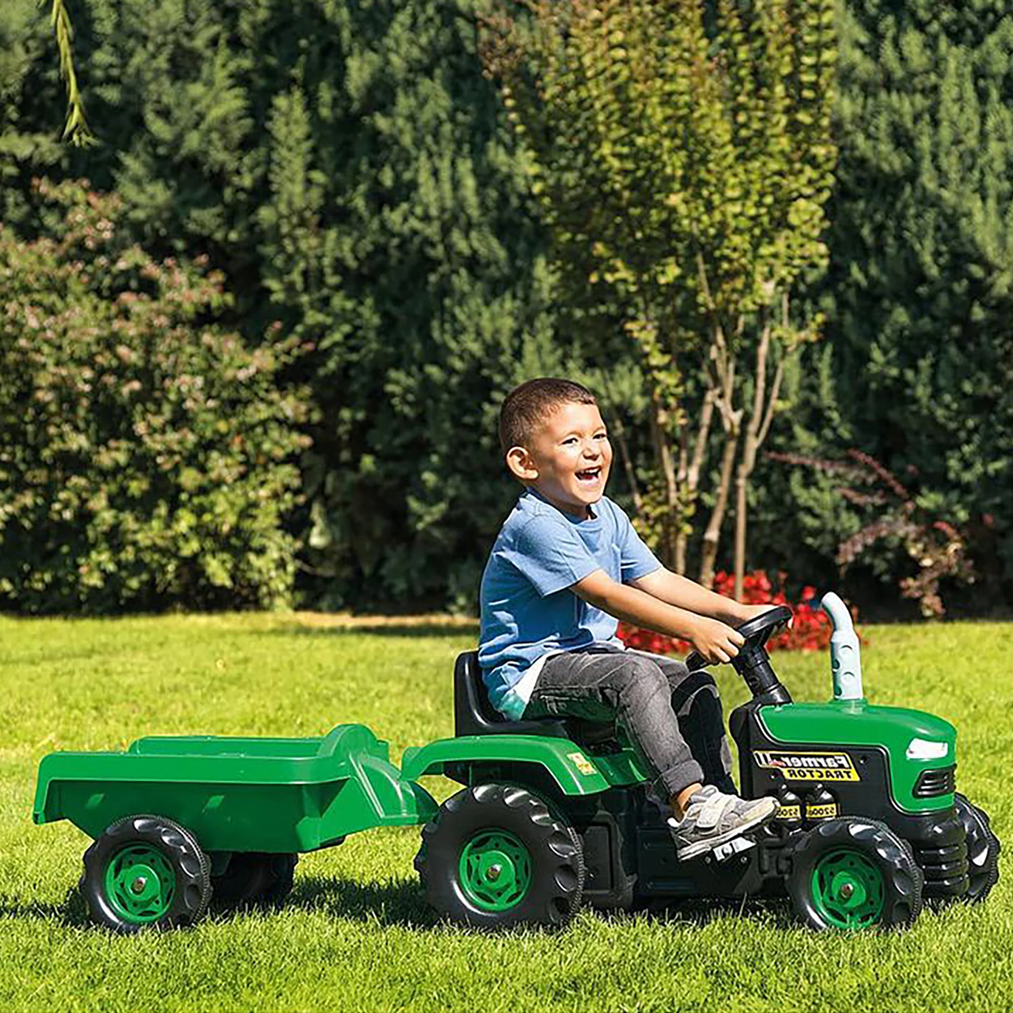 DOLU Ride-On Tractor with Trailer - Image 3